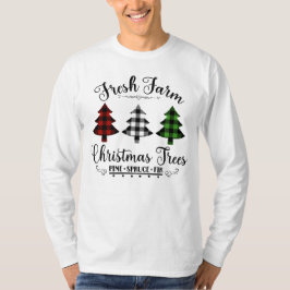 Camiseta Granja Árboles de Navidad frescos