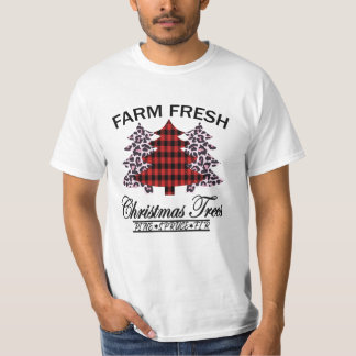 Camiseta Granja Árboles de Navidad frescos