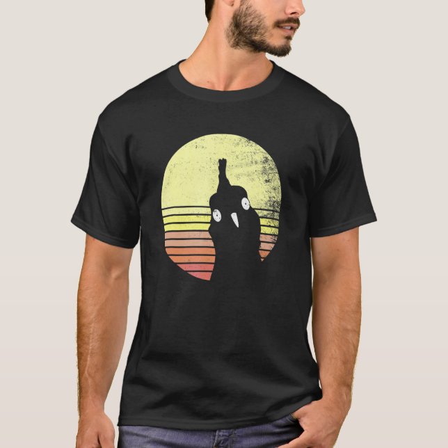 Camiseta Granja Cheeky Chicken Retro Sunset (Anverso)