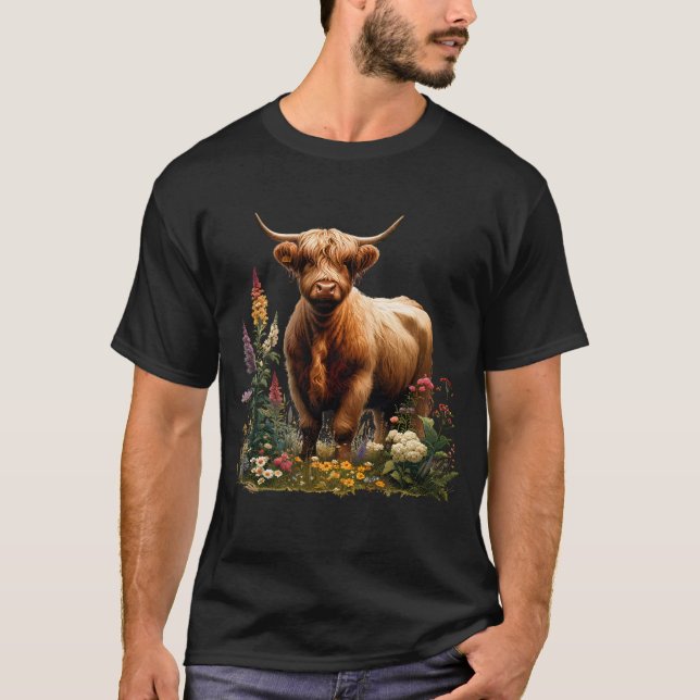 Camiseta Granja de agricultores de flores de Boho estética  (Anverso)