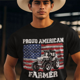 Camiseta Granja de agricultores norteamericanos orgullosos