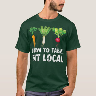 Camiseta Granja De Agricultores Para Comer El Mercado De Ag
