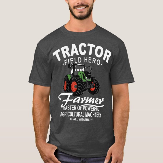 Camiseta Granja de agricultura de agricultores de tractores (Anverso)