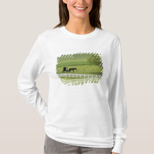 Camiseta Granja de Amish con caballos y buggys cerca de Ber