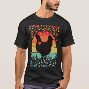 Camiseta Granja de Amor de Pollo Corazón Día de San Valentí