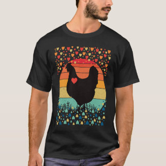 Camiseta Granja de Amor de Pollo Corazón Día de San Valentí