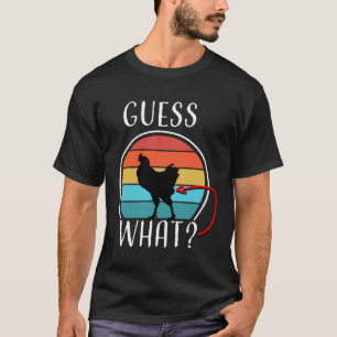 Camiseta Granja de Animales Adivina Qué Trasero de Pollo Bl