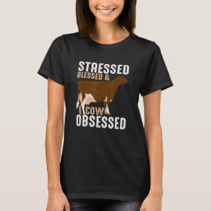 Camiseta Granja de animales bovinos estresados benditos y o