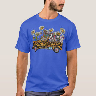 Camiseta Granja de animales Camión agricultor Flor de crisa