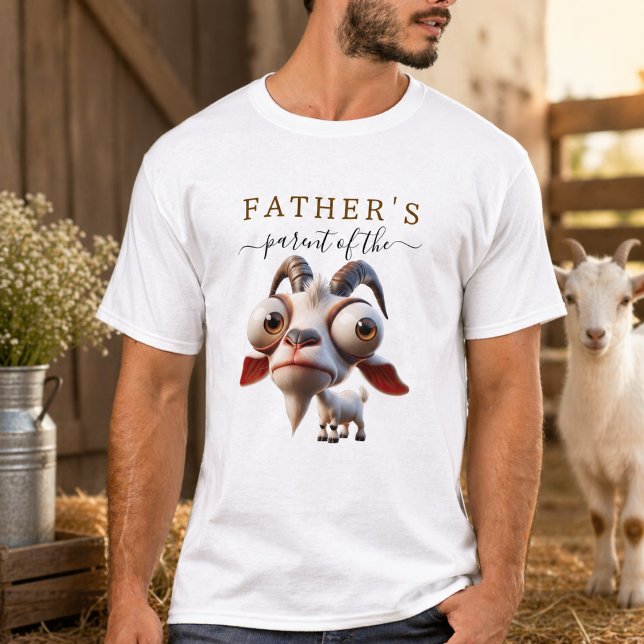 Camiseta Granja de animales con cabras lindas para cumpleañ (Cute Goat Farm Animals 2nd Birthday Party T-Shirt)
