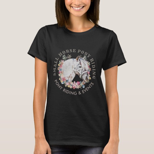 Camiseta Granja de animales con flor de caballo (Anverso)
