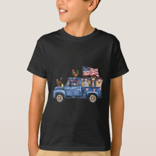 Camiseta Granja de animales de vaca Cerdo de cabra de pollo