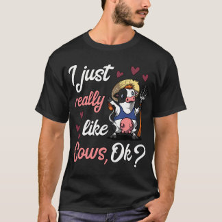 Camiseta Granja de animales de vaca linda