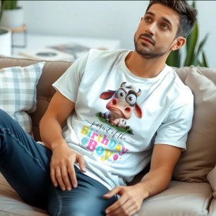 Camiseta Granja de animales de vaca linda Fiesta de cumplea
