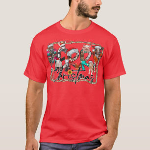 Camiseta Granja de animales del campo occidental vaca Feliz