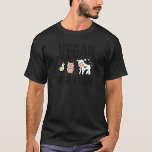 Camiseta Granja de Animales Éticos para Veganos Pollo Cerdo