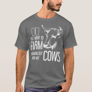 Camiseta Granja de animales granjeros Regalo de vaca