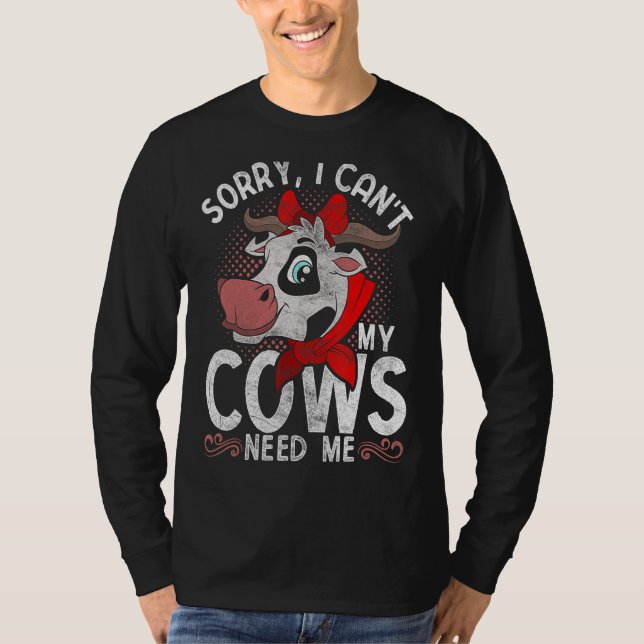Camiseta Granja de animales Perdón Por No Poder Que Mis Vac (Anverso)