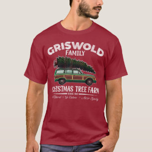 Camiseta Granja de árboles de navidad de la familia Griswol