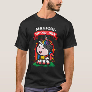 Camiseta Granja de arcoiris Unicorn Moonicorn Ca de vaca du