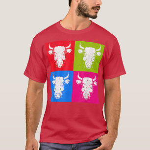 Camiseta Granja de arte pop de animales amantes de la cría