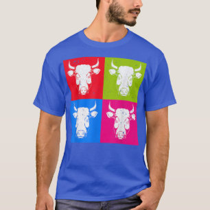 Camiseta Granja de arte pop de animales amantes de la cría