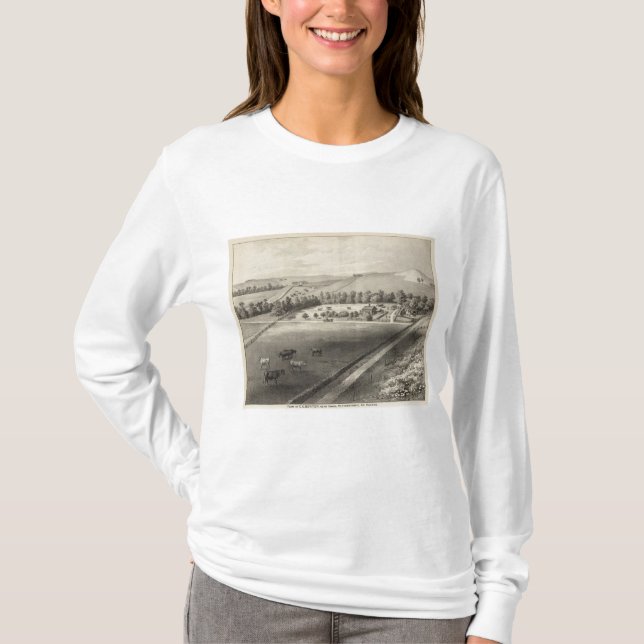 Camiseta Granja de Benton, cerca de Onaga, Kansas (Anverso)