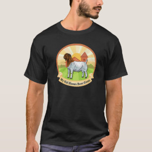 Camiseta Granja de cabras de Boer Mi hijo muestra cabras de