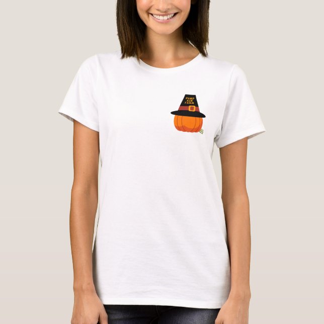 Camiseta granja de calabaza (Anverso)