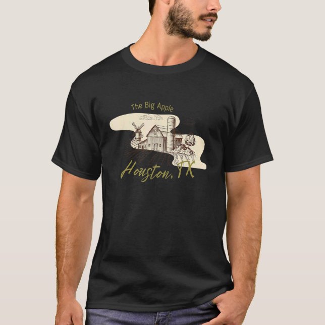 Camiseta Granja de campo Houston Texas Bad Geographic Stupi (Anverso)
