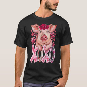 Camiseta Granja de cerdo XoXo El día de San Valentín de amo