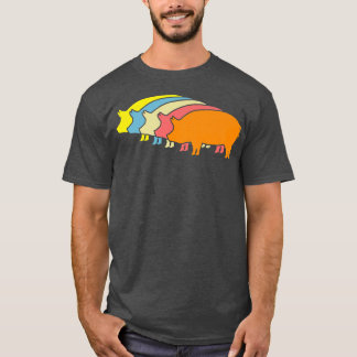 Camiseta Granja de cerdos de cerdo retro Premium4762