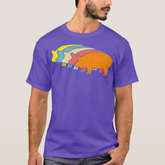 Camiseta granja de cerdos retro de cerdo Premium