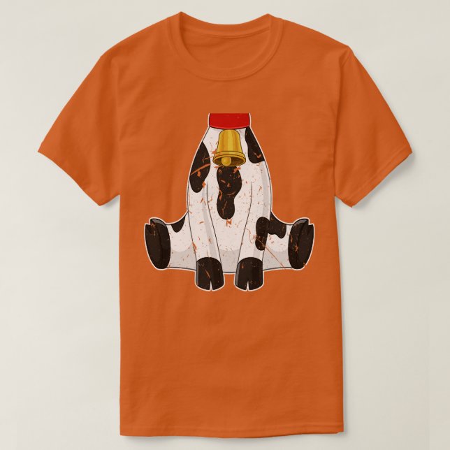 Camiseta Granja de Chicas de Cow Costume Cute Bots (Diseño del anverso)