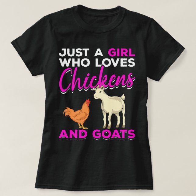 Camiseta Granja de Chicas que aman a los animales agriculto (Diseño del anverso)