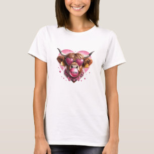 Camiseta Granja de ciruela de bovino de San Valentín