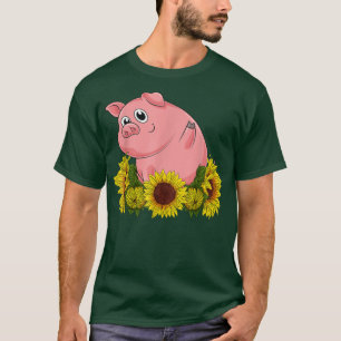 Camiseta Granja de cría Animal Lover Farmer Piglet Hippie S