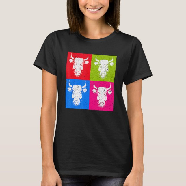 Camiseta Granja de cría de animales de granja 1 vaca (Anverso)