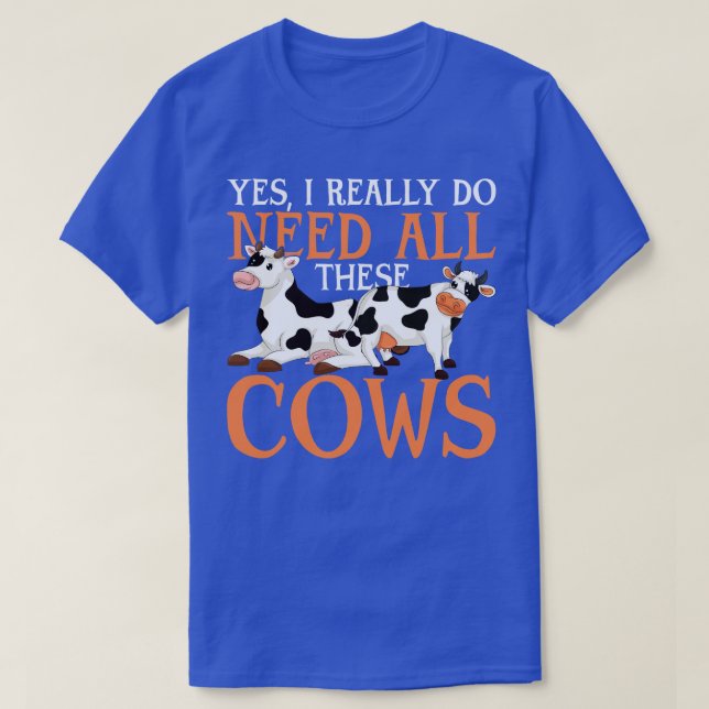 Camiseta Granja de cría de animales de granja de vacas dive (Diseño del anverso)