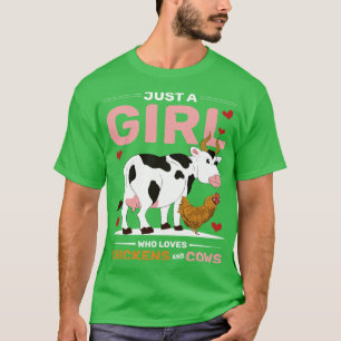 Camiseta Granja de cría de Chicas ganaderas de vacas cultiv