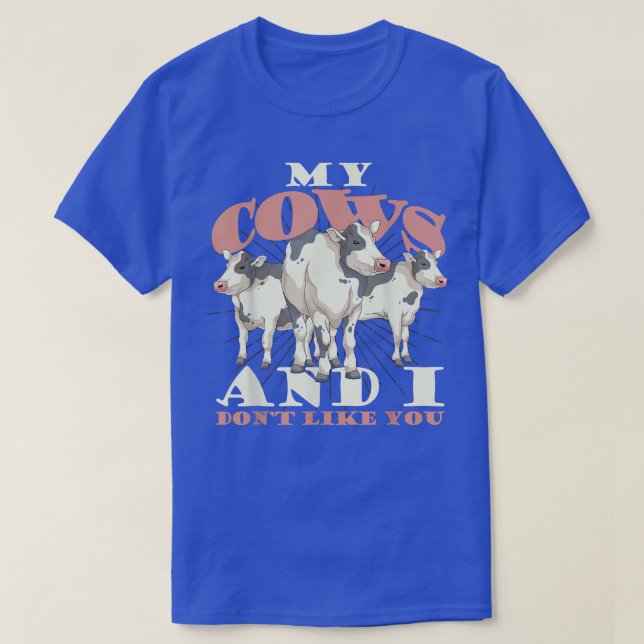 Camiseta Granja de cría de ganado para ganaderos vacuno div (Diseño del anverso)