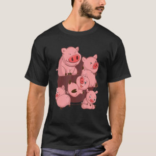 Camiseta Granja de cría de ganado porcino Ganado lechón de 