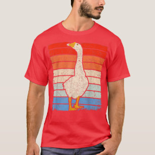 Camiseta Granja de cría de ganso de ganso animal retro gans