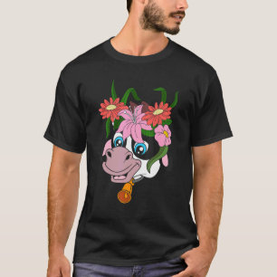 Camiseta Granja de cría de vacas floridas Granjas de cría d