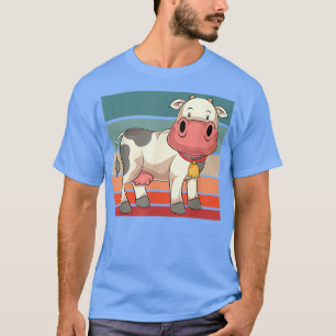 Camiseta Granja de cría Retro Cow Lover