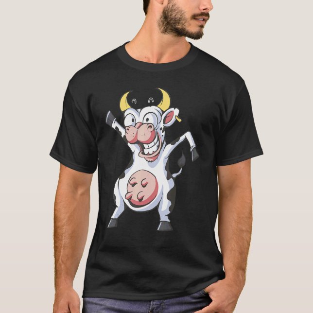 Camiseta Granja de criadores de troncos de leche con leche (Anverso)