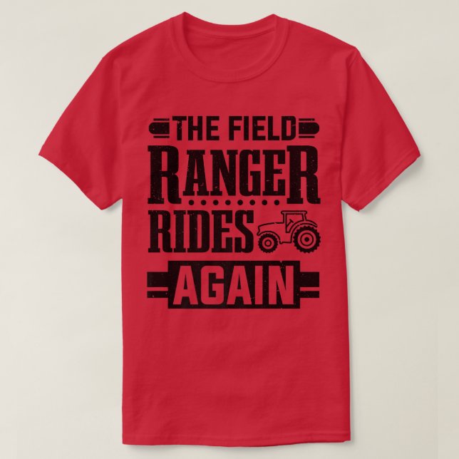 Camiseta Granja de cultivo Tractor de campo Ranger de nuevo (Diseño del anverso)