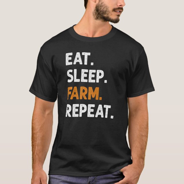 Camiseta Granja de duelo de Comer Granjero de Granja de Rep (Anverso)