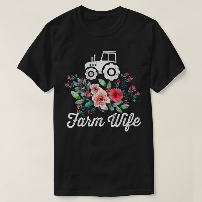 Camiseta Granja de esposas agricultoras de regalos de espos (Diseño del anverso)