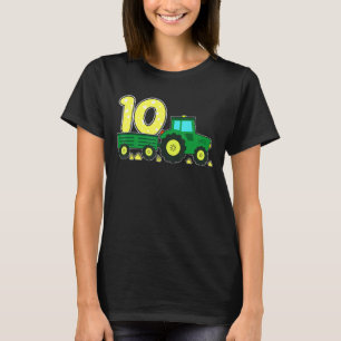 Camiseta Granja de fiesta de cumpleaños Green Farm Tractor